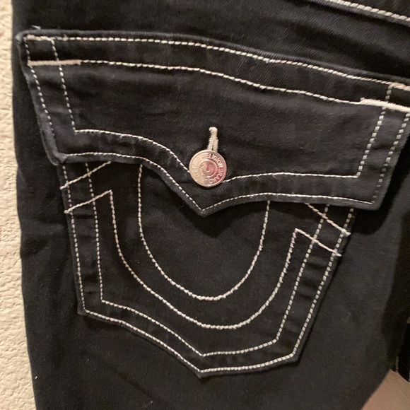 Men’s True Religion GENO SLIM JEAN Black Relaxed Straight Jeans - Picture 8 of 15